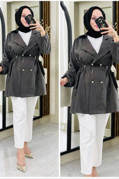 Neva ipek kap Antrasit