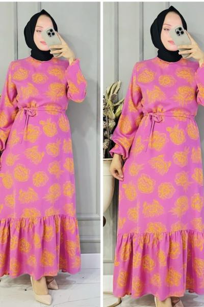 Burcu Elbise Pembe