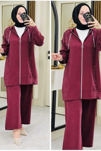 Minel droplu takım Bordo