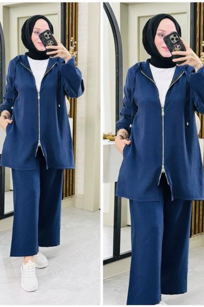 Neva modal kumaş takım Lacivert