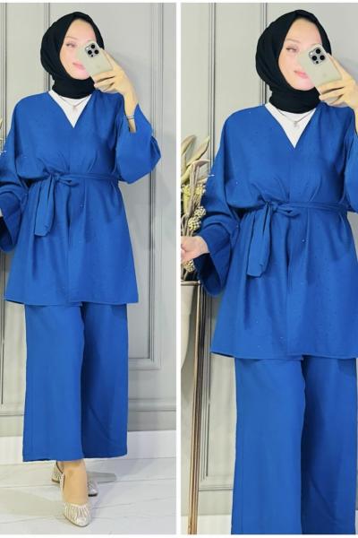 Cansu kimonolu takım Mavi