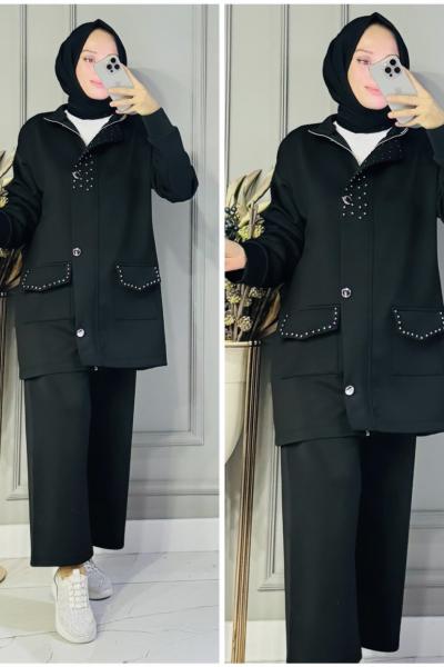 Suna scuba takım Siyah