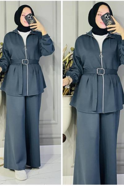 Beste kemerli oysho takım Antrasit