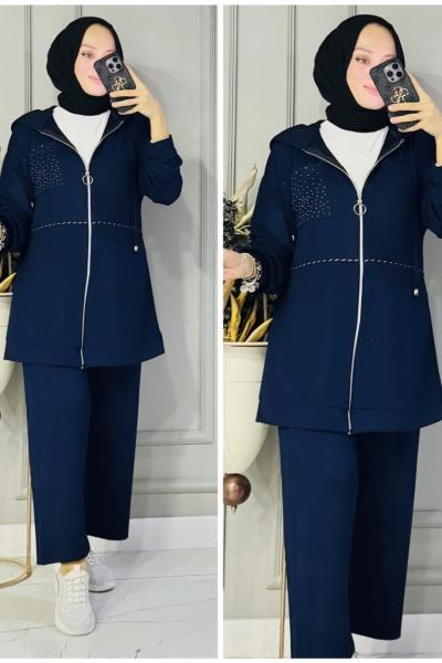 Burçin oysho ikili takım Lacivert