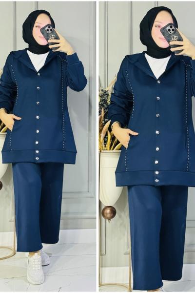 Ebru scuba takım Lacivert