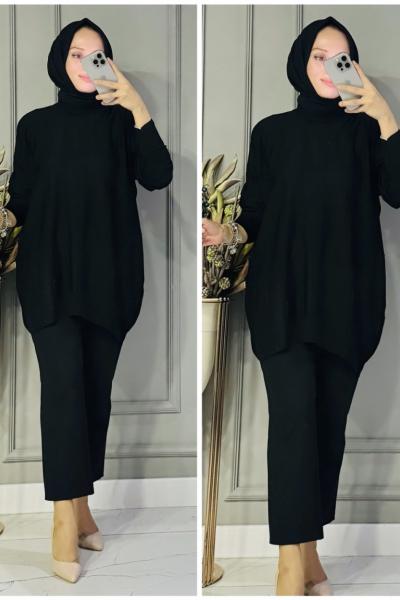 Didem triko tunik Siyah