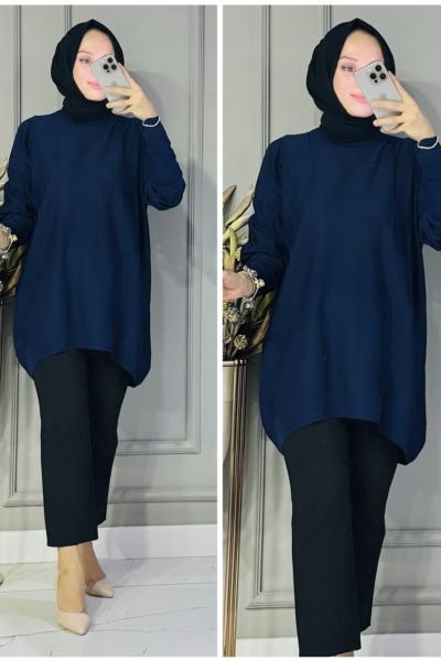 Didem triko tunik Lacivert