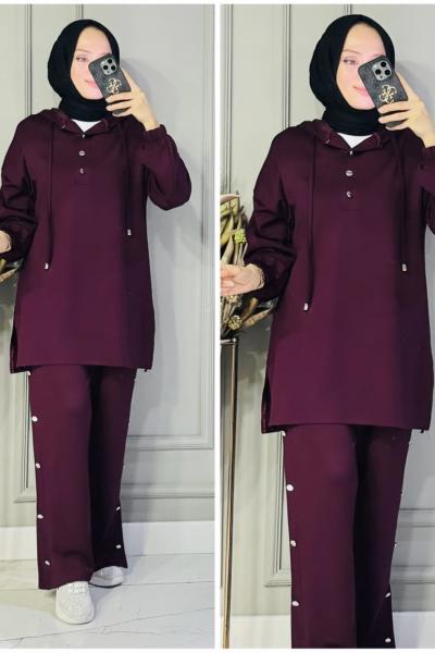 Seda oysho takım Mürdüm