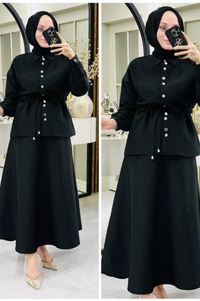 Sezen etekli takım Siyah