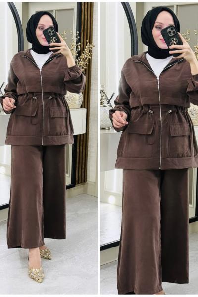 Ceylin takım Kahverengi