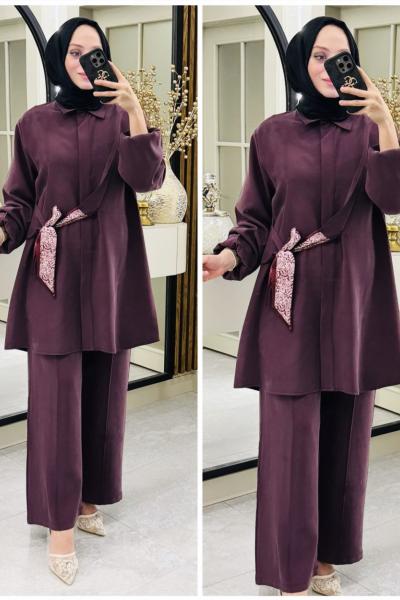 Füsun ipek qupra takım Mürdüm