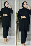 Funda triko tunik  Siyah