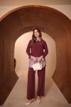 8150 Modal kumaş takım Bordo