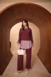 8150 Modal kumaş takım Bordo