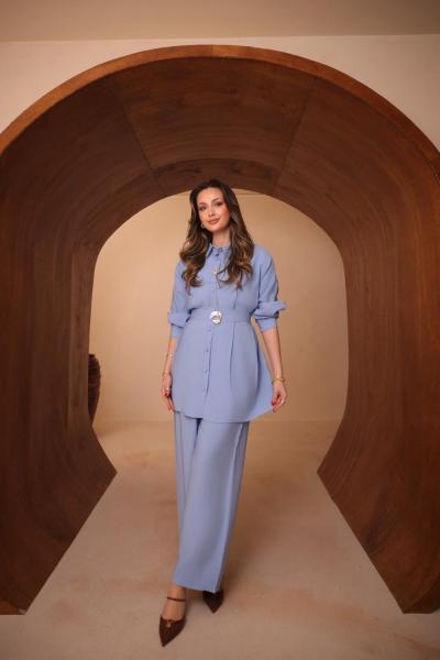 Burcu kemerli takım Bebe Mavisi