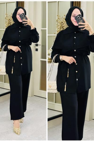 Neslişah takım Siyah